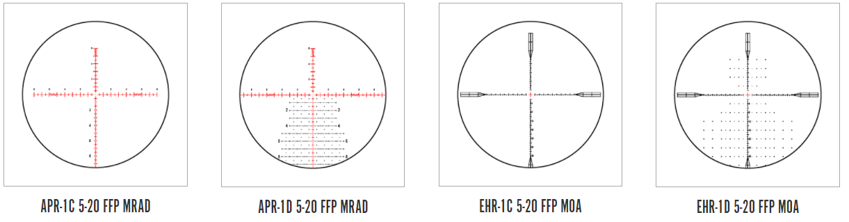 Element Optics Nexus 5-20x50 FFP Rifle Scope for Hunting and Long Range Shooting North East Airguns Reticles