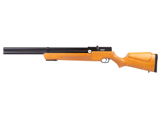 air venturi aigun pcp regulated air rifle wood stock left profile