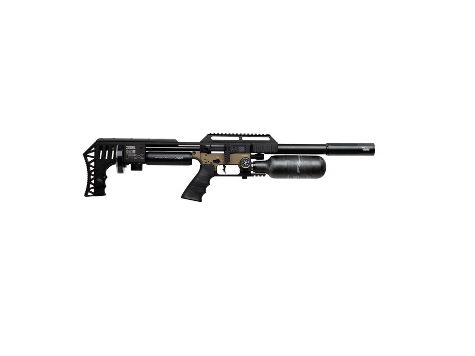 FX Impact M3 Compact PCP Air Rifle Bronze w/ DonnyFL Moderator Right Profile